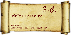 Házi Celerina névjegykártya